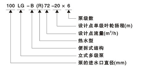 LG-B型便拆式高層建筑給水多級離心泵型號